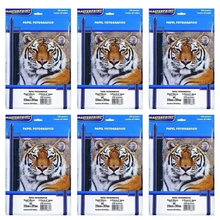 Papel Fotográfico Foto 230g A4 Glossy Brilhante Resistente a Água 300 Folhas Masterprint