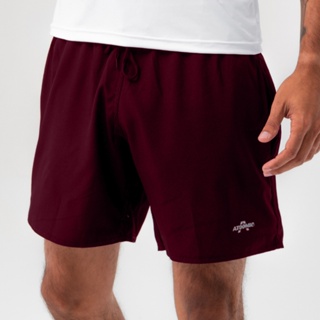 Bermuda Shorts Elastano Vinho Bordô Modelo Premium Mauricinho Treino Academia Tecido Levinho
