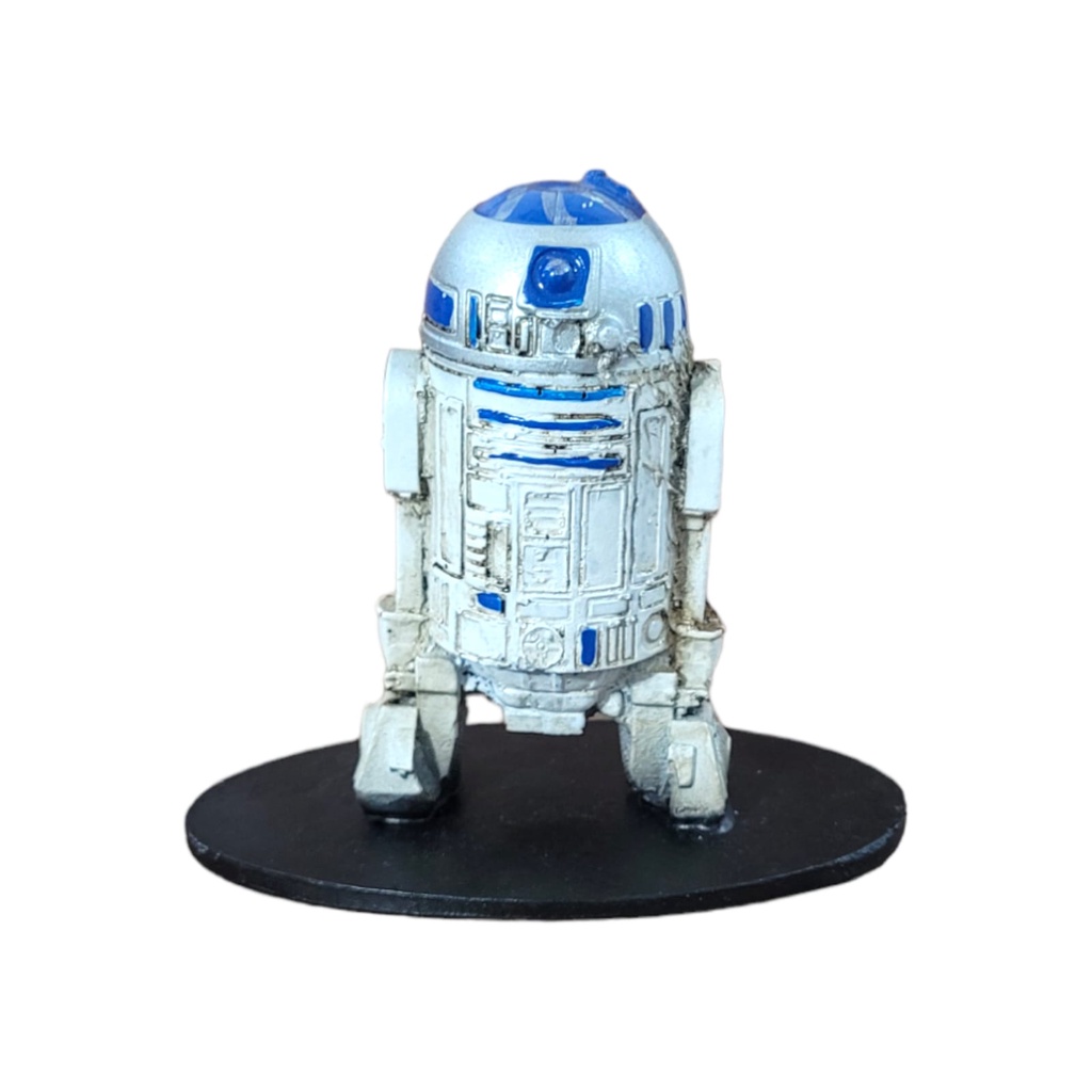 Kit 4 Peças Xadrez Star Wars Miniatura Darth R2d2 At