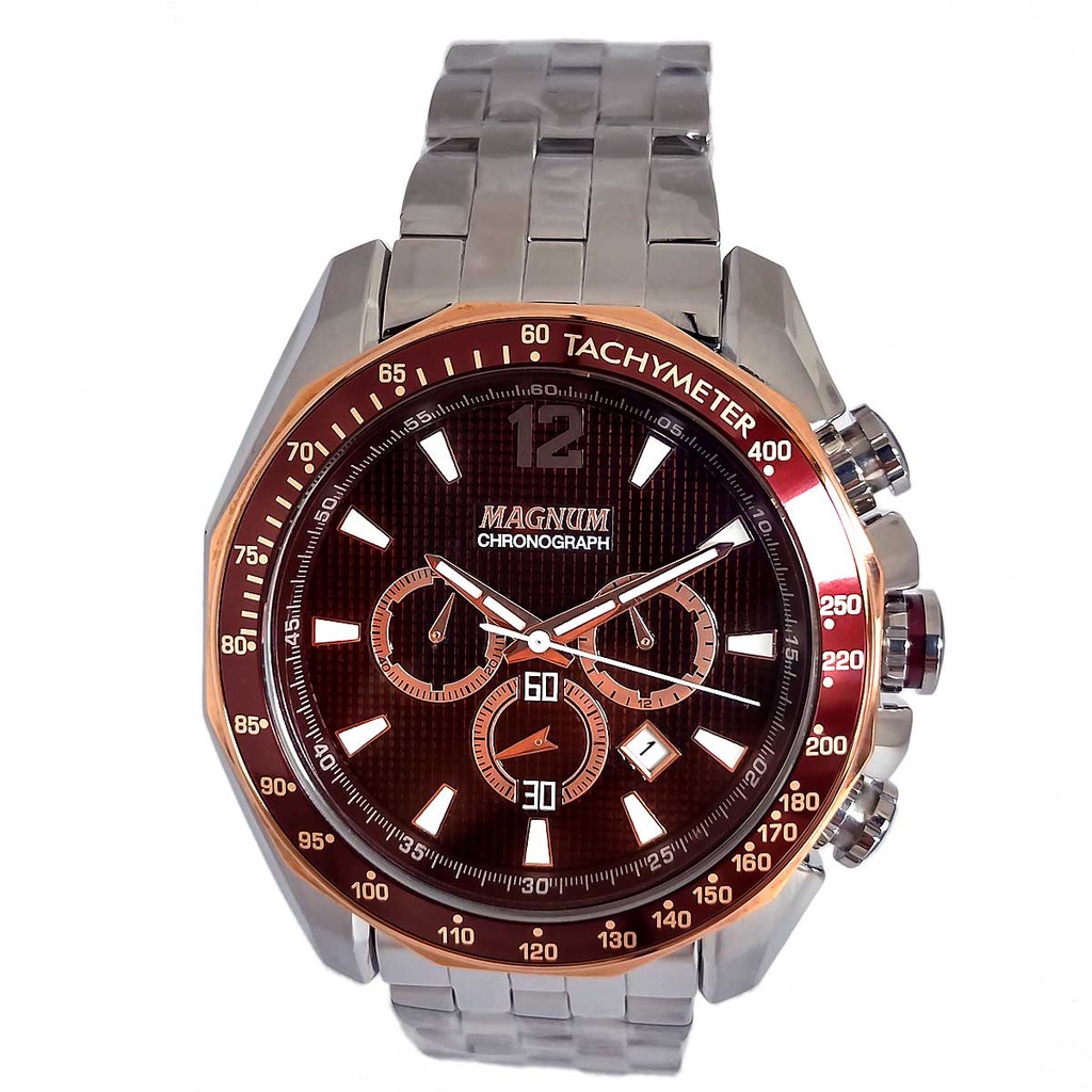 Relógio Magnum Sports MA34003D Pulseira de Borracha Preto