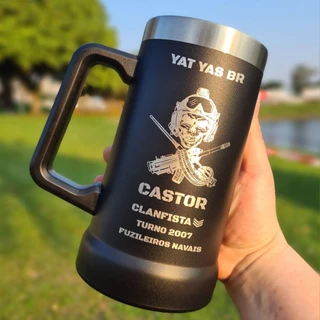 Caneca Térmica tipo stanley COM SUA LOGO BEAR THERMAL personalizado parede dupla a vácuo tipo 709ml