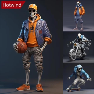 HOTWIND Halloween Skull cartoon Retrovisor Pendurado Decorações Interiores Key Backpack Acessórios I7N8
