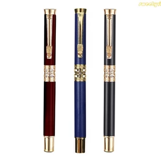 Caneta Esferográfica Rolo Metal Luxo Para Homens Negócios Assinatura Escrita