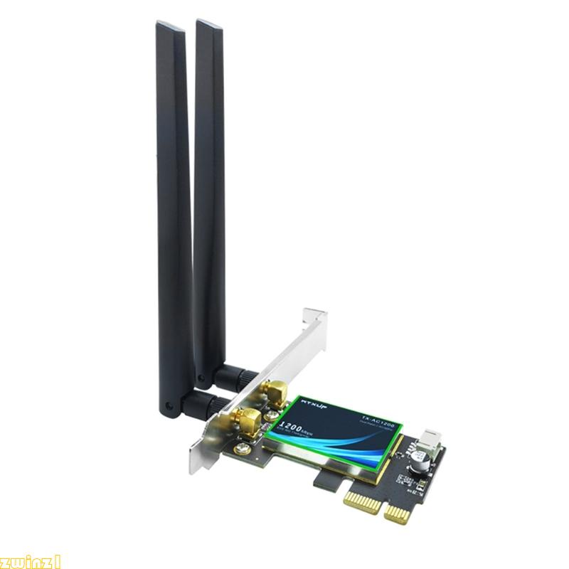 zwinz1 1200M Placa WiFi Sem Fio De Banda Dupla 802 11ac Compatível Com Bluetooth4 0 PCI-E Wlan