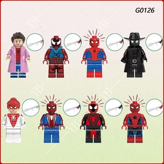 Brinquedos Infantis Montados Série Super-Herói Spider-Man Building Block minifigures