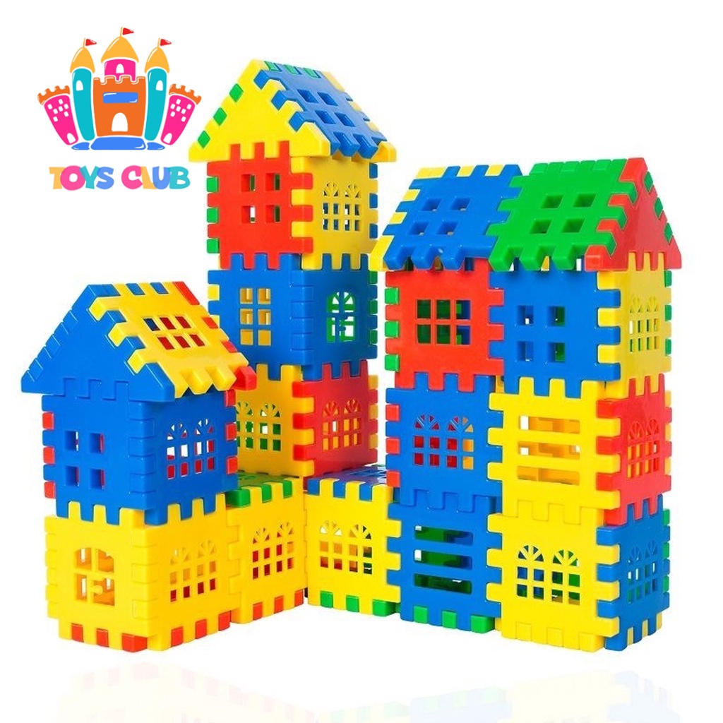 160 Peças Blocos De Montar Blocos De Construção Para Casas Brinquedos Educativos Brinquedo Para Crianças Brinquedos