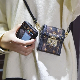 A Bolsa diagonal Presbyopic É Adequada Para Celular Samsung Galaxy Z flip5 w23 flip flip4 Pequena Tela Dobrável flip3 anti-Queda filp2 Alça De Armazenamento Nova Homens E Mulheres .