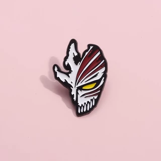 Máscara Anime Alvejante Alfinetes Esmalte Kurosaki Broche De Metal Crachás Jóias De Desenho Animado Presentes Para Amigos Fãs