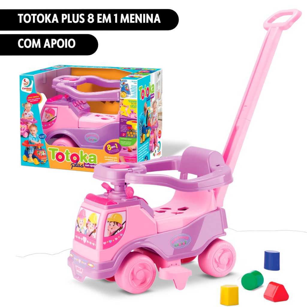 Totoca Totoka Plus Menina Triciclo Infantil Bebe Sons Brinde