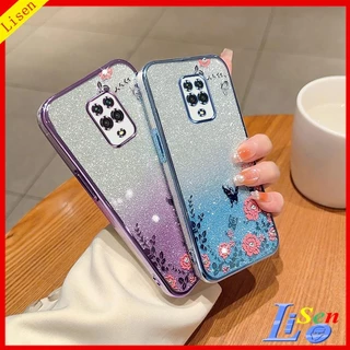 Capinha Redmi Note 9S Redmi Note 9 PRO Flores Borboletas Caixa Protetora Para Telefone HYB