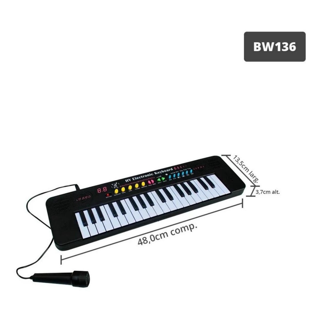 Mingzhe 37 Teclas para Crianças Piano Musical Teclado Piano Eletrônico  Brinquedo Instrumento Musical Brinquedo com Microfone para Meninos Meninas  com Mais de 3 Anos : : Brinquedos e Jogos