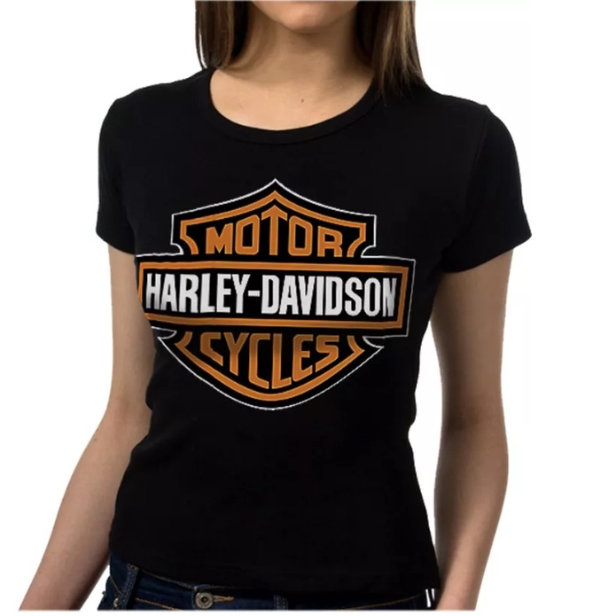 Camiseta Harley Davidson Feminina | Shopee Brasil