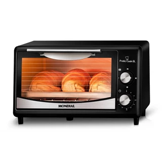 Forno Elétrico Multifunções, 6 Litros, Mondial Pratic Cook, FL-09, 220V, 650W - PRETO/INOX