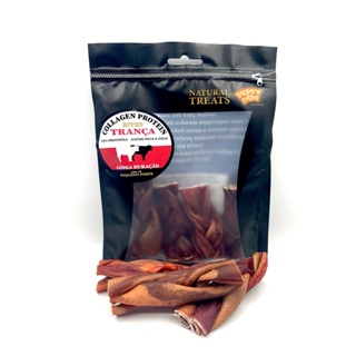 Petisco Collagen Protein Bites Trança Peppy Dog Natural para Cães