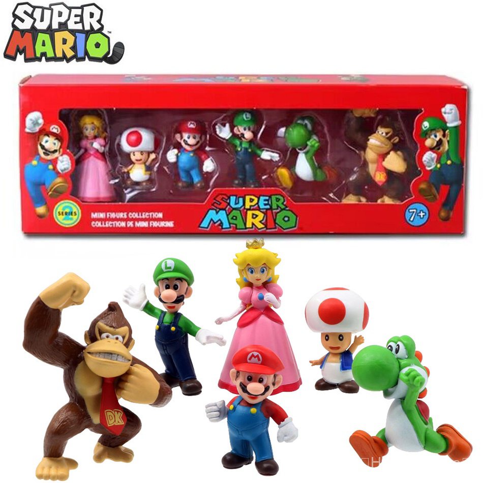 Original Jogo Figuras Set Super Mario Odyssey Multipacks 3 Peças