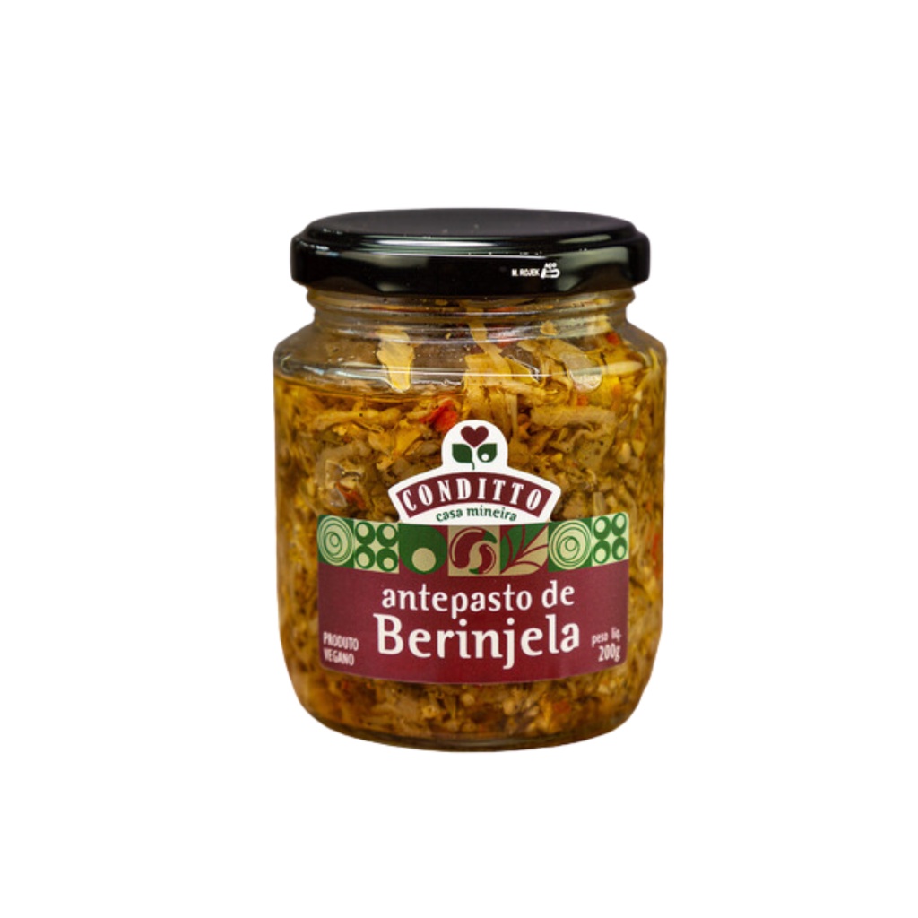 ANTEPASTO DE BERINJELA - Conditto Casa Mineira - 200G | Shopee Brasil