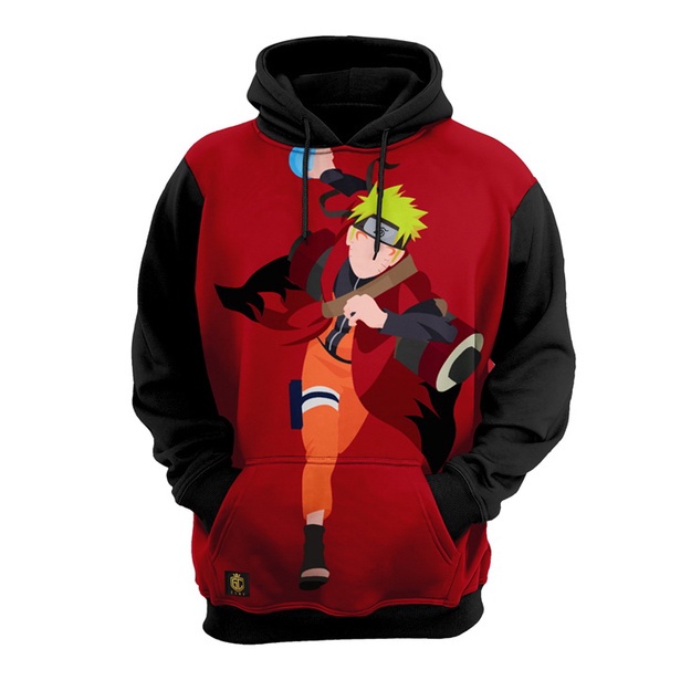 BLUSA DE FRIO MOLETOM FULL NARUTO PLUS SIZE