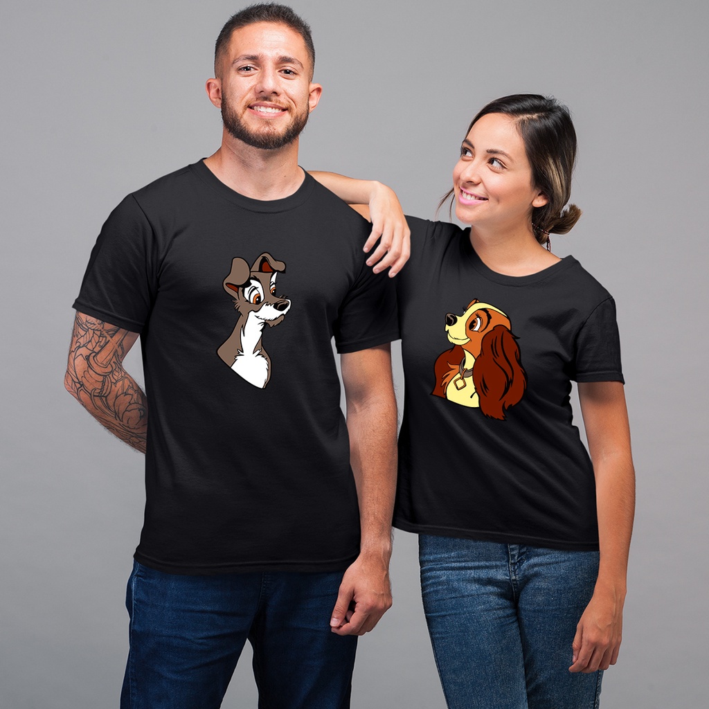 Kit 2 Camisetas Casal A Dama e o Vagabundo Shopee Brasil