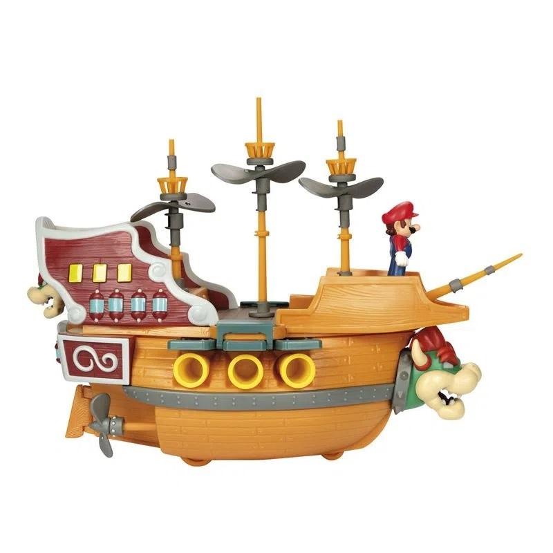 Super Mario Barco Voador do Bowser Playset Deluxe 3021 Candide
