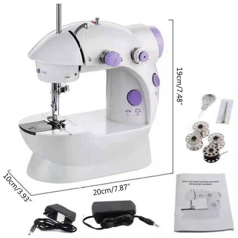 Mini Maquina Costura Elétrica Portátil Roupa Bivolt 110V-220V