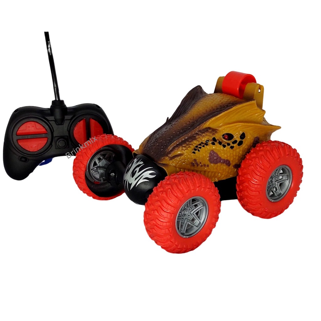 Carro Controle Remoto 4X4 Monster Stell Cavalay- Wellmix - Vermelho -  Amarelo