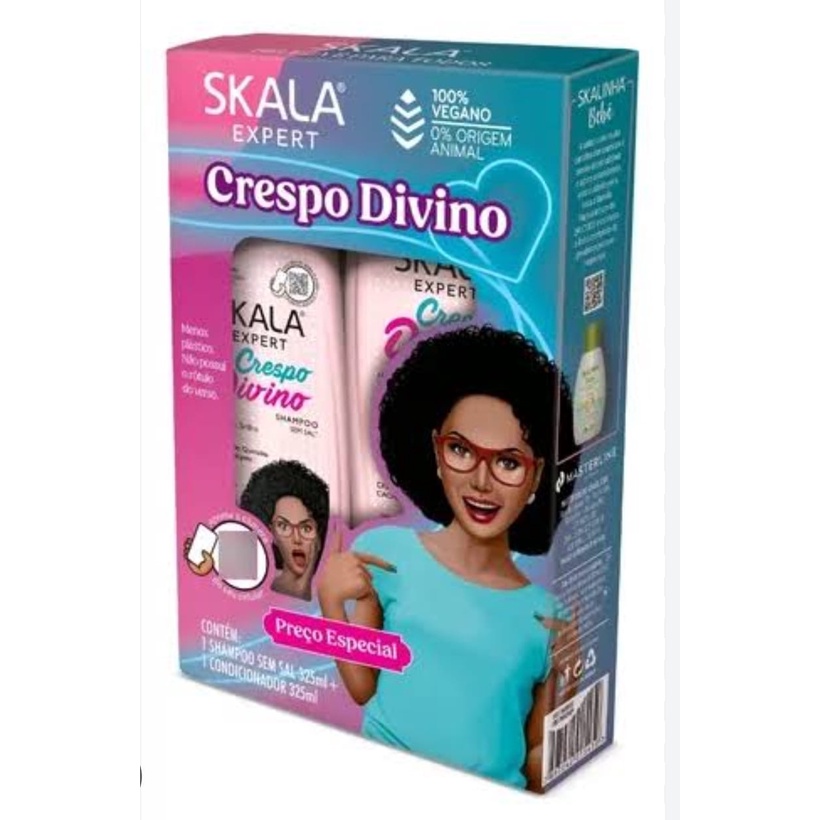 Kit Skala Crespo Divino Shampoo 325ml + Condicionador 325ml