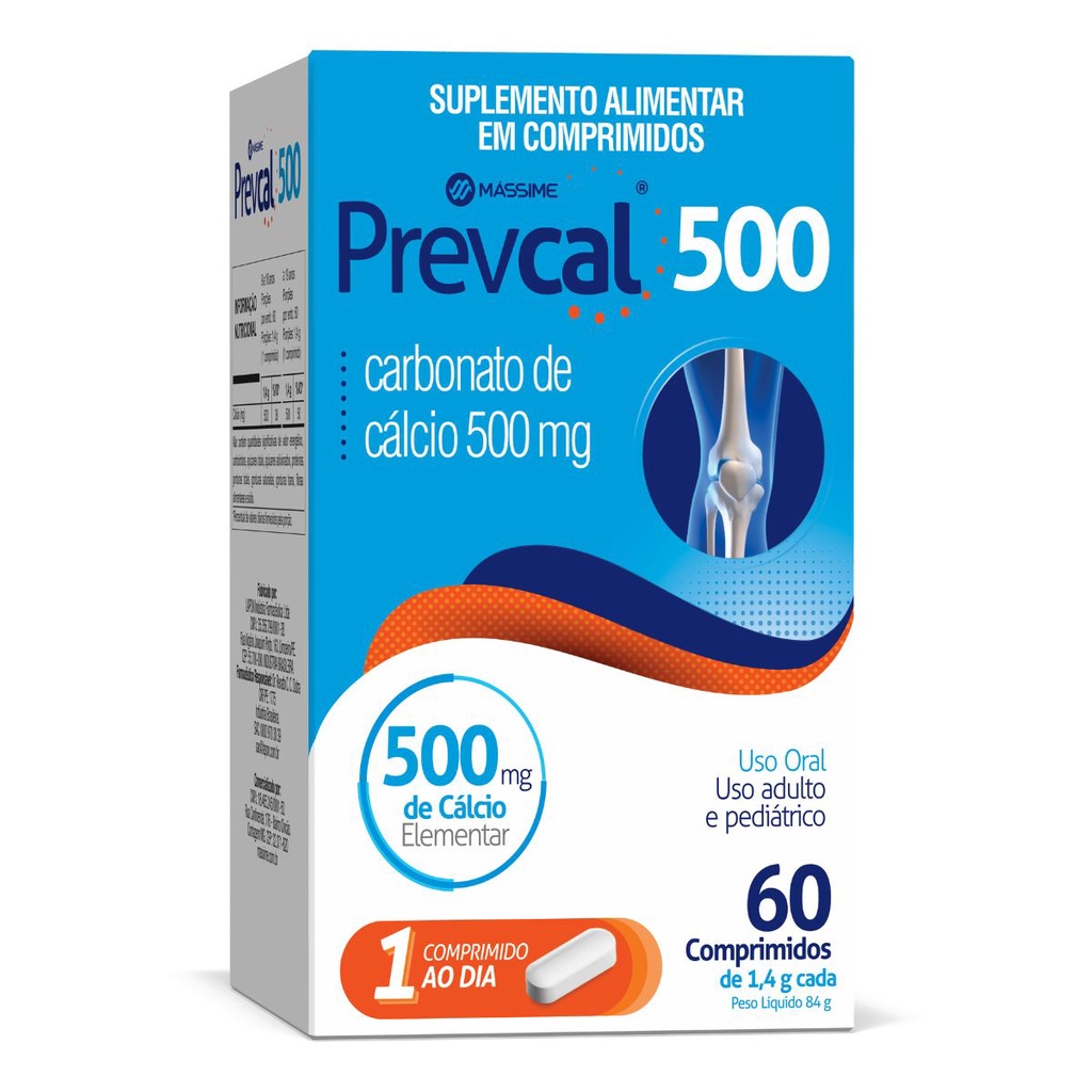 PREVCAL 500MG - 60 comp. - Massime 