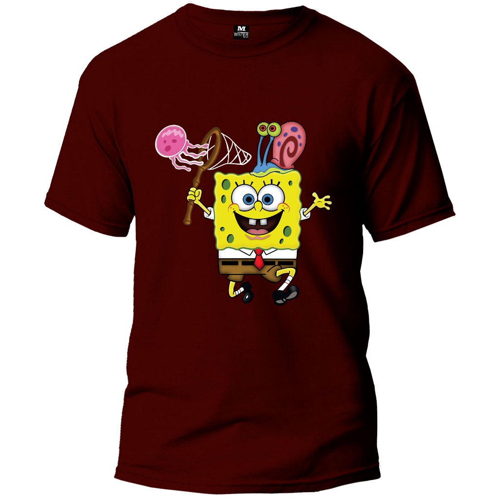 Camiseta Bob Esponja Um Herói Fora D´água - Mod 02