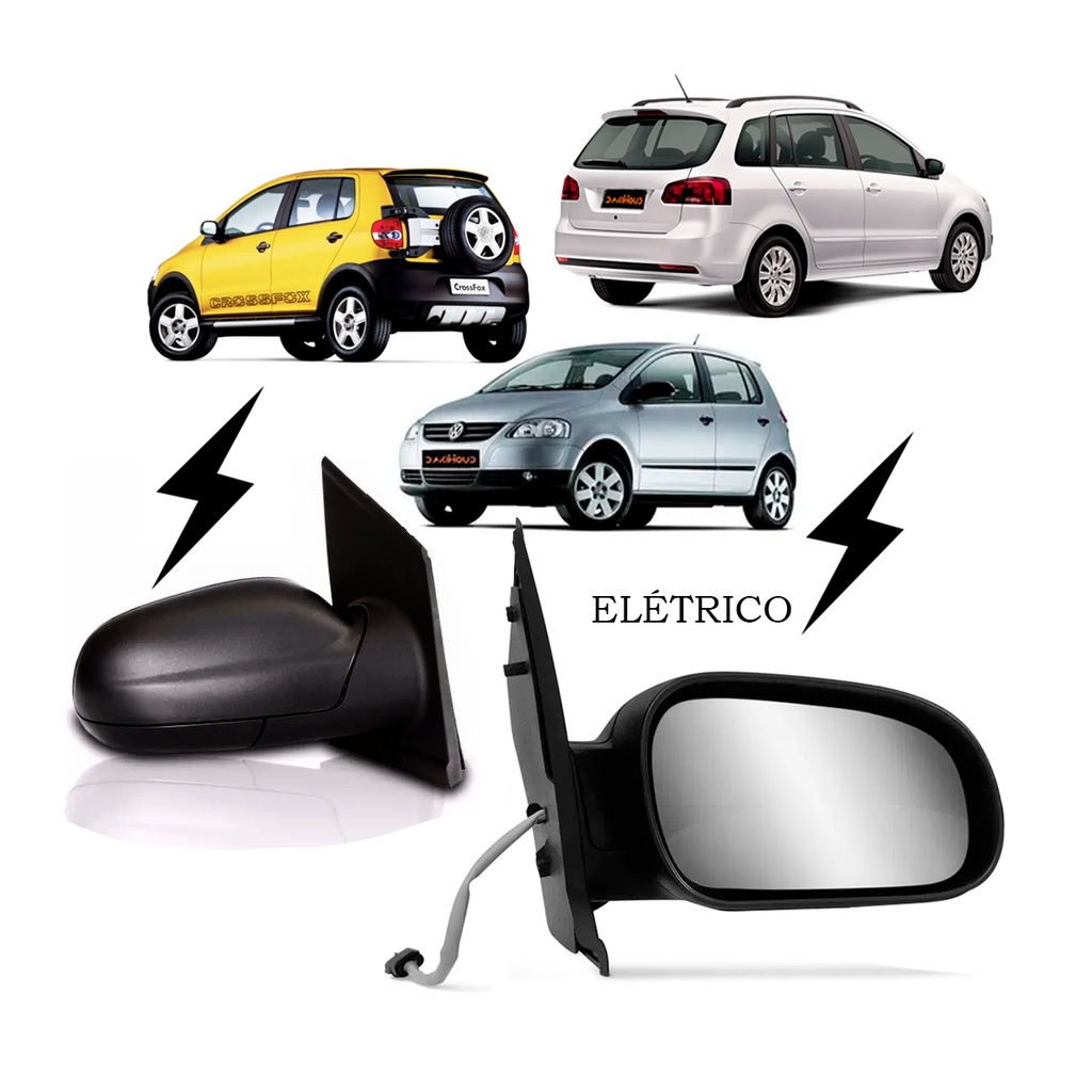 Retrovisor Elétrico Fox 03 04 2005 2006 2007 2008 2009 2010