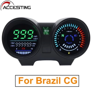 Velocímetro De Motocicleta Painel Digital LED rpm Medidor De Velocidade Para Brasil Titan 150 Honda CG 150 Ventilador 150 2010 2012