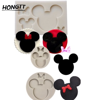 3D Mickey Molde De Silicone Bolo De Chocolate Fondant Pasta De Sabão Argila Epóxi Resina
