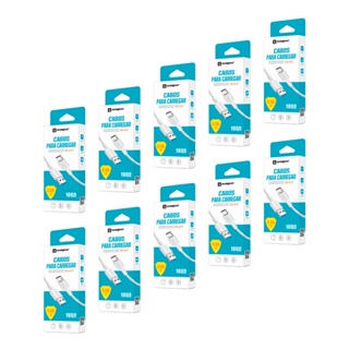Kit 10 Cabo Usb Tipo C Turbo Carregador Dados Celular Atacado Resistente