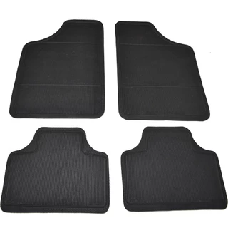 Jogo de Tapetes Autmotivo em PVC Preto Modelo 1 PVC 04 Peças