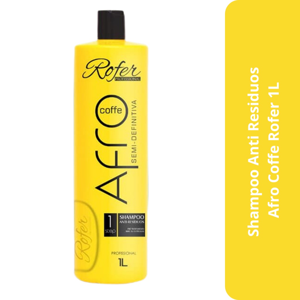 Shampoo Anti Residuos Afro Coffe Rofer 1L | Shopee Brasil