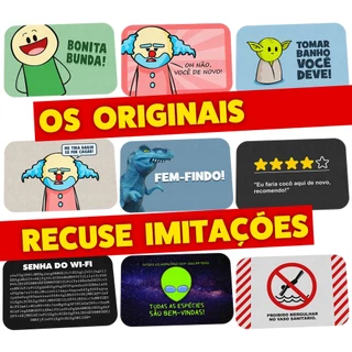 Tapete ORIGINAL Decorativo Antiderrapante para Casa Banheiro Pets