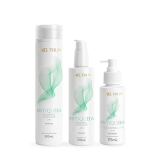 Kit AntiQueda Estimulante Shampoo 300mL, Bálsamo 210mL e Loção 115mL Aneethun