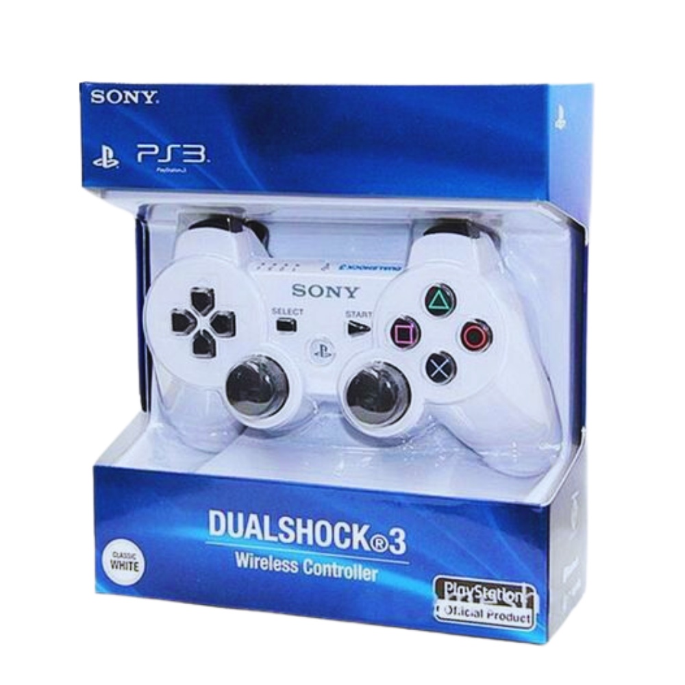 Controle Joystick Ps3 Sem fio Branco Liquida | Shopee Brasil