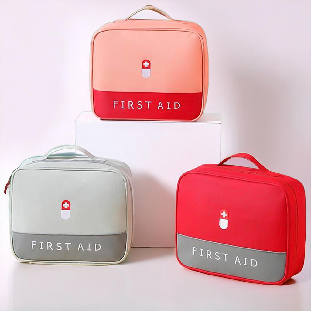 Bolsa Necessaire Organizadora para Remédios e Medicamentos Primeiros Socorros Emergência Viagem Trabalho Avião
