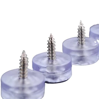 Kit 10 Protetor Silicone Pé Cadeiras Moveis Parafuso G1757