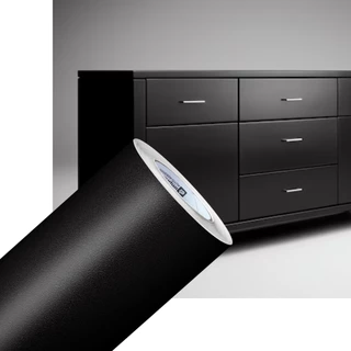 Envelopamento Vinil Adesivo Textura Jateado Opaco Preto 0,61x2m