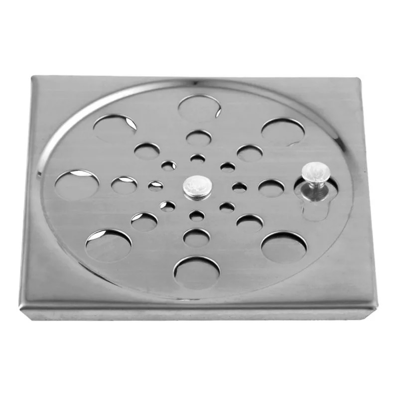 Ralo Tampa Grelha ( INOX QUADRADO ) Abre E Fecha Rotativo 10x10