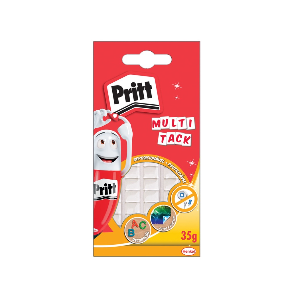 Kit com 3 - Adesiva Reutilizável Multitack Pritt Cartazes 35g | Shopee ...