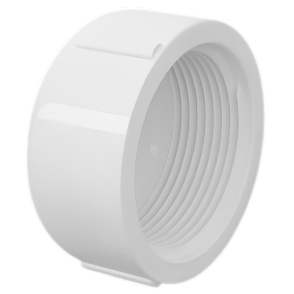 Cap Tampão Soldável Roscável PVC Branco Para Tampar Canos Tubos Água ...