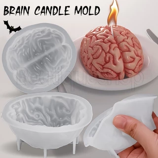 Bandeja De Formação Rápida De Geleia Para Bolos/Molde De Silicone Em Forma De Cérebro De Halloween Velas De Fácil Demolagem/Adereços Fabricação De Ornamentos Do Festival Terrível