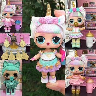 Figuras De Ação De Bonecas De Brinquedos Unicórnio Para Crianças Conjunto De Acessórios Super Raros Estilo LOL Coleção Limitada