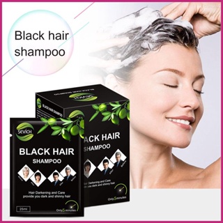10pcs Natural Instant Mantene Black Men Shampoo Para Cabelo Preto Kagli3br
