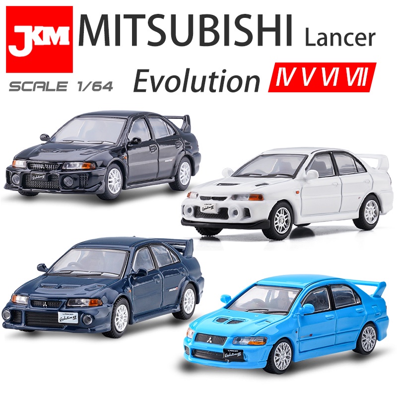 JKM 1 : 64 Mitsubishi Lancer EVO 7 6 5 4 Evolução VII Diecast Modelo De Carros De Brinquedo EX2000