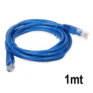 Kit 6x Cabo De Rede Rj45 Cat5e Azul 1mt Cbx-n5c10 Roteador Internet
