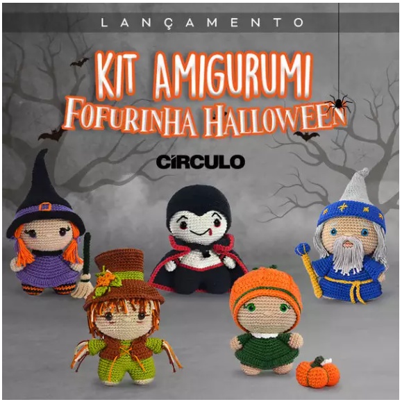 Kit Amigurumi Halloween Bruja - Circulo