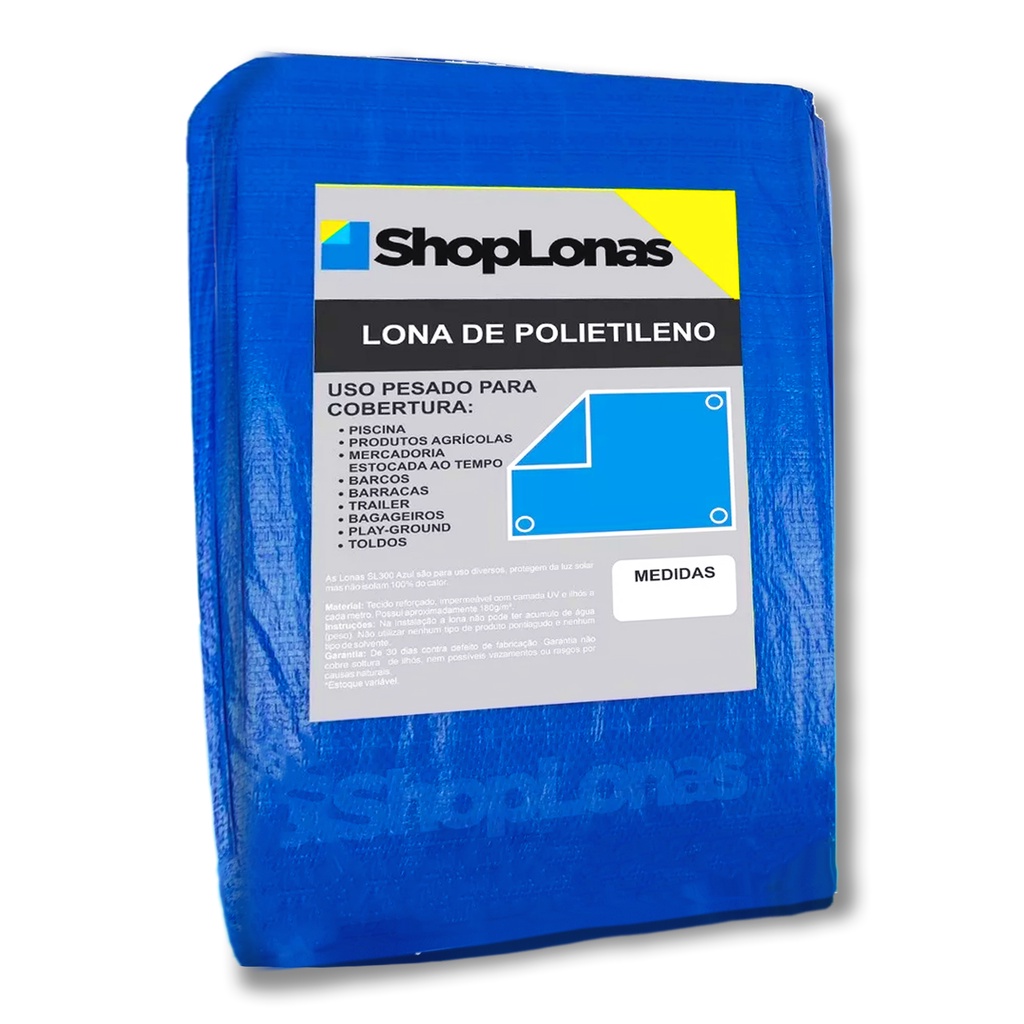 Lona Polietileno Azul 100 Micras - 4x3 Multiuso